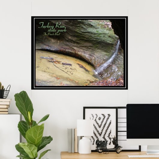 Turkije runt State Park, Punch Bowl Poster (Thuiskantoor)