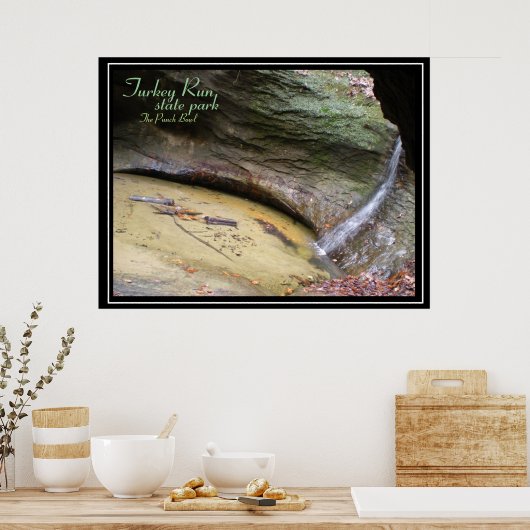Turkije runt State Park, Punch Bowl Poster (Keuken)