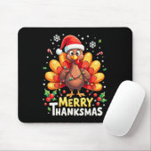 Turkije Santa Happy Merry Thanksmas Thanksgiving C Muismat (Met muis)