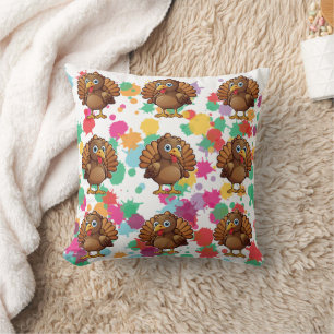 Turkije Schattigee Kawaii Brown Print Kussen