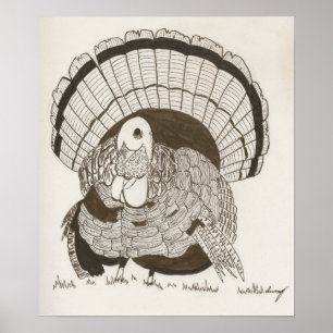 Turkije Schets Print