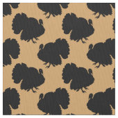 Turkije Silhouette Thanksgiving Pattern Stof (Close Up)