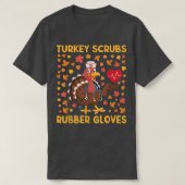 Turkije slokt rubberen handschoenen van grappig Tu T-shirt (Design voorkant)