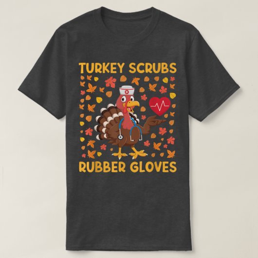 Turkije slokt rubberen handschoenen van grappig Tu T-shirt (Design voorkant)