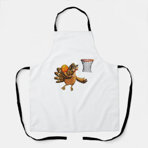 Turkije speelt basketbal hop Thanksgivi Schort