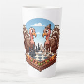 Turkije speelt schaken latte mok (Voorkant)