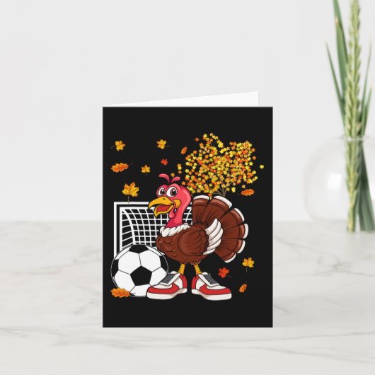 Turkije Spelen Voetbal Thanksgiving Speler Coach F Kaart (Voorkant)
