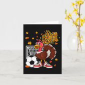 Turkije Spelen Voetbal Thanksgiving Speler Coach F Kaart (Gele Bloem)