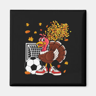 Turkije Spelen Voetbal Thanksgiving Speler Coach F Magneet