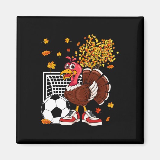 Turkije Spelen Voetbal Thanksgiving Speler Coach F Magneet (Voorkant)