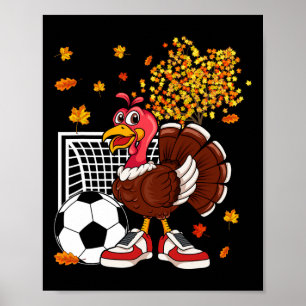Turkije Spelen Voetbal Thanksgiving Speler Coach F Poster