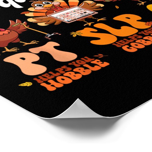 Turkije Squad OT PT Slp Occupational Therapy Bedan Poster (Hoek)