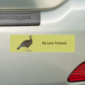Turkije: Standard Bronze Hen Bumpersticker (Op auto)