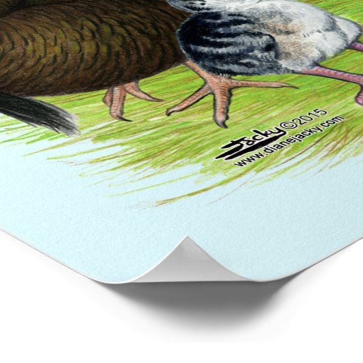 Turkije Standard Bronze Poster (Hoek)