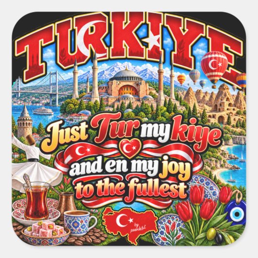Turkije sticker (Voorkant)
