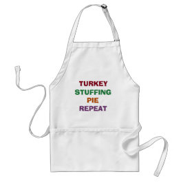 "Turkije, stuffing, enz." Apron Standaard Schort