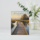 Turkije Sultan Marshes National Park Reizen Briefkaart (Staand voorkant)