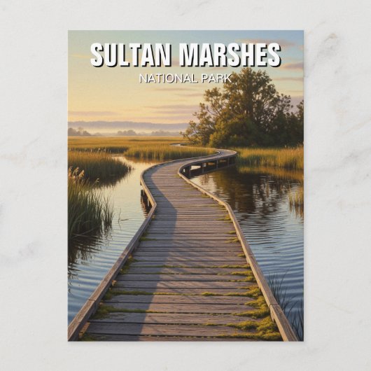 Turkije Sultan Marshes National Park Reizen Briefkaart (Voorkant)