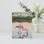 Turkije Sultan Marshes National Park Reizen Briefkaart (Staand voorkant)