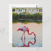 Turkije Sultan Marshes National Park Reizen Briefkaart (Voorkant / Achterkant)