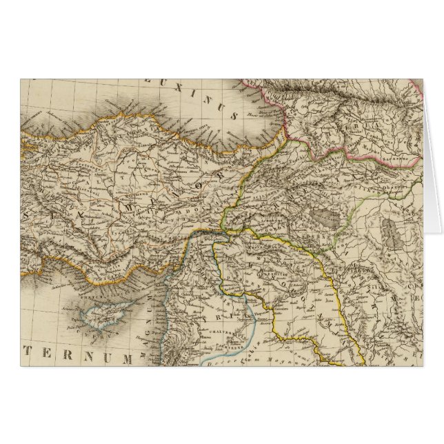 Turkije Syrië-kaart (Voorkant Horizontaal)