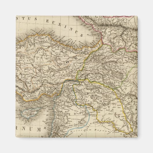 Turkije Syrië-kaart Magneet (Voorkant)
