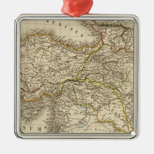 Turkije Syrië-kaart Metalen Ornament (Voorkant)
