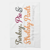 Turkije, taart en rekbare broek theedoek (Verticaal)