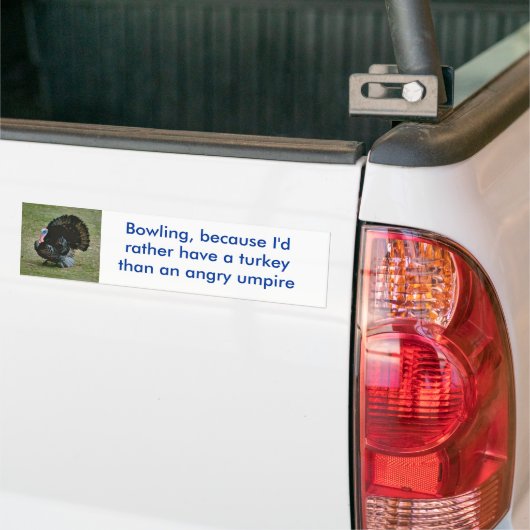 Turkije tegen dumping bumpersticker (Op Truck)