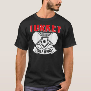 turkije tennis steun turks pingpong te t-shirt
