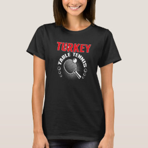turkije tennis steun turks pingpong te t-shirt