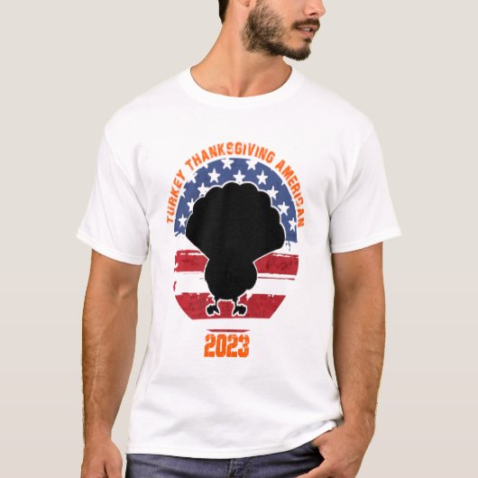 Turkije Thanksgiving Amerikaans 2023 | Fun Thanksg T-shirt (Voorkant)