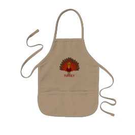 turkije Thanksgiving apron Kinder Schort