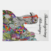 Turkije Thanksgiving Blessings Keuken Handdoek (Horizontaal)