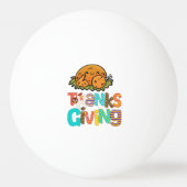 Turkije Thanksgiving Crew Funny Ping Pong Ball (Voorkant)