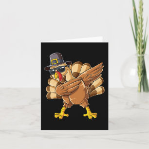 Turkije Thanksgiving dag pelgrim jongens meisjes g Kaart