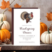  Turkije Thanksgiving Diner Party Kaart