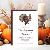  Turkije Thanksgiving Diner Party Kaart