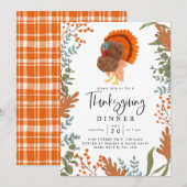 Turkije Thanksgiving Dinner Party Kaart (Voorkant / Achterkant)