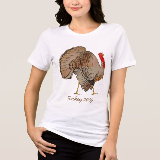TURKIJE Thanksgiving dit jaar Tri-Blend Shirt (Voorkant)