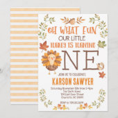 Turkije Thanksgiving Eerste verjaardagsuitnodiging Kaart (Voorkant / Achterkant)