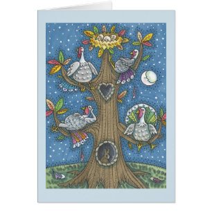 TURKIJE THANKSGIVING HUMOR WENSKAART blanco