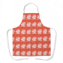 Turkije Thanksgiving Oranje All-Over Print Schort