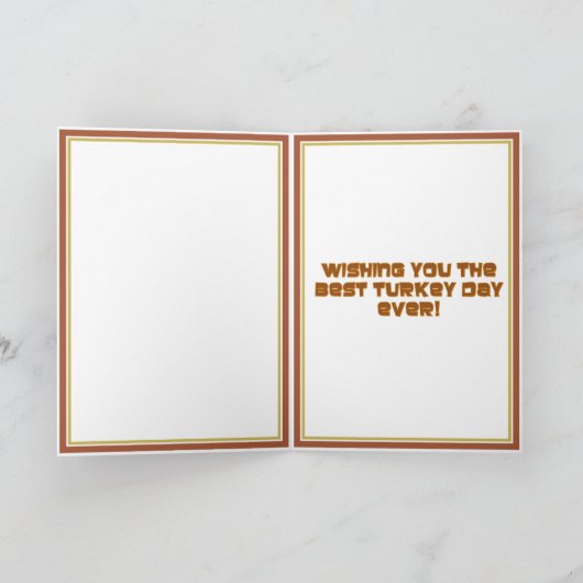 TURKIJE? Thanksgiving Pilgrim Cat Feestdagen Kaart (Binnen)