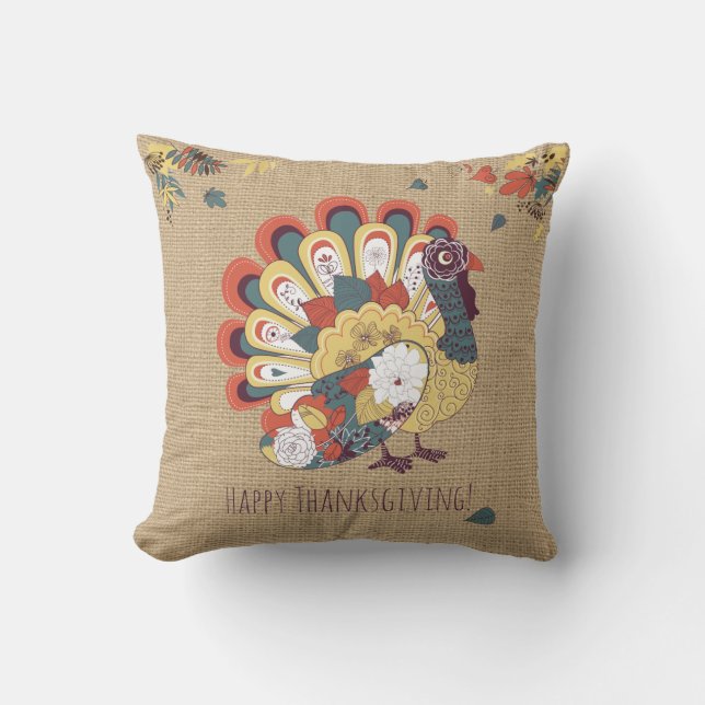 Turkije Thanksgiving Pillow Kussen (Voorkant)