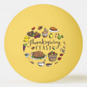Turkije Thanksgiving Ping Pong Ball (Voorkant)