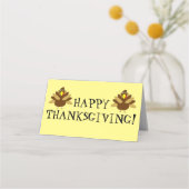  Turkije Thanksgiving Place Card Plaatskaartje (Achterkant)