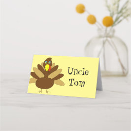 Turkije Thanksgiving Place Card Plaatskaartje