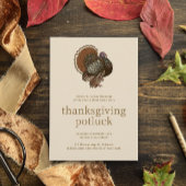  Turkije Thanksgiving Potluck Uitnodiging