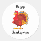 Turkije Thanksgiving Sticker (Voorkant)